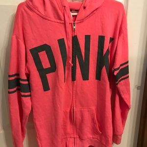 Pink Victoria’s Secret zip up jacket